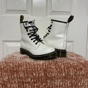 Dr. Martins white boot